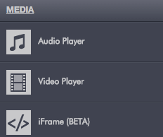 Différents type de médias peuvent être inclus dans le cours.