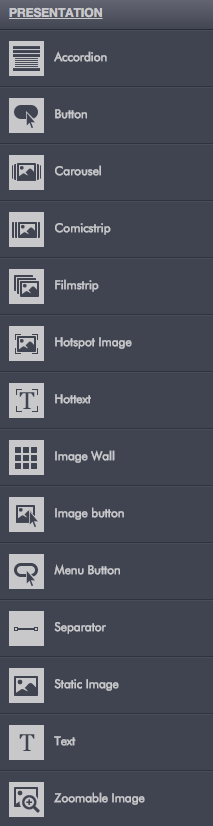 De nombreuses options permettent d’organiser le contenu, notamment les images qui peuvent être zoomables ou présentées dans un carroussel ou encore une mosaïque.