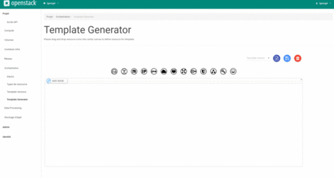 Démo création template Heat en Drag & Drop